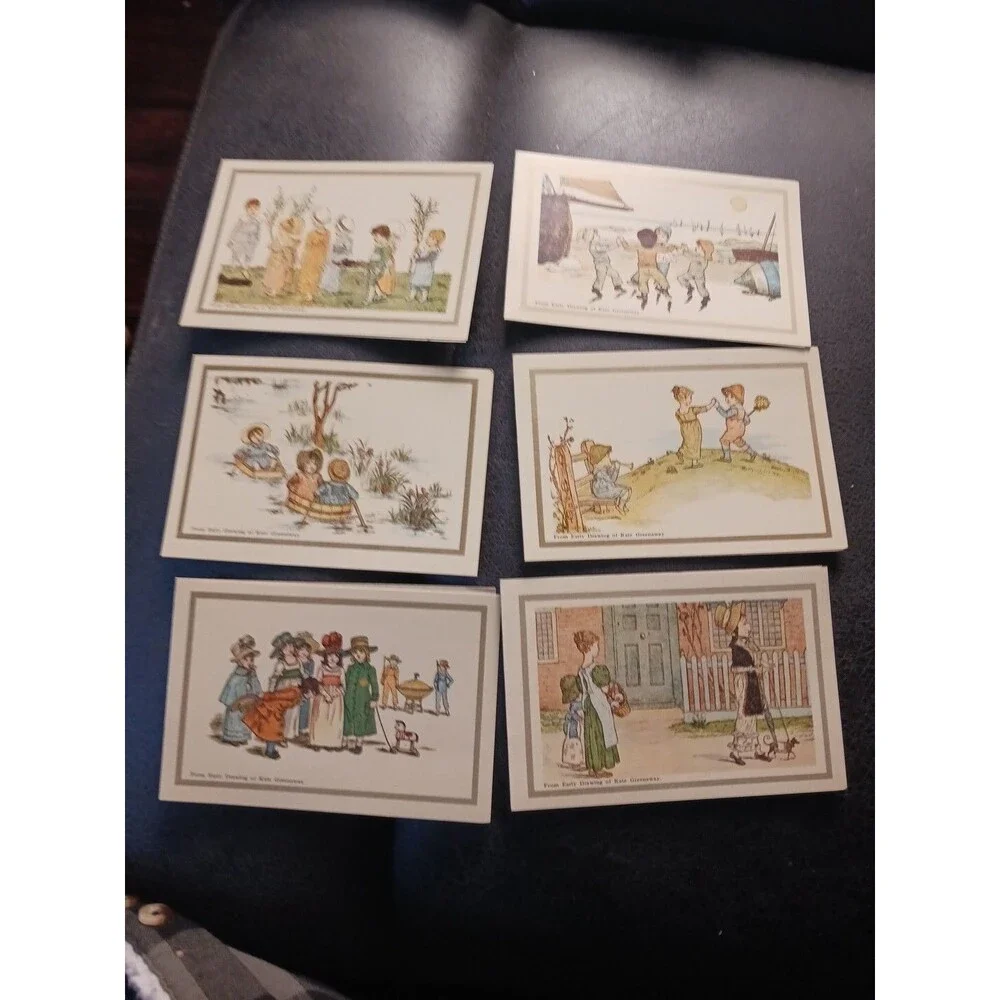 Kate Greenaway Note Cards 6 With Envelopes
